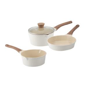 포시즌 미니멀 라이프 3종 SET IH(인덕션용) 소스팬+미들팬+후라이팬 18cm, 1개