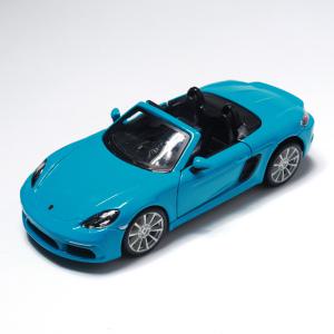 브라고 1:24 포르쉐모형 박스터 Porsche 718 Boxster  블루 자동차다이캐스트