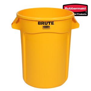 러버메이드 벤티드 브루트 컨테이너 121L 노랑색 2632