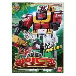 애니멀포스 DX 와일드킹 파워레인저 3대 합체 큐브 고릴라 타이거 엘리펀트 큐브모드 변형 변신