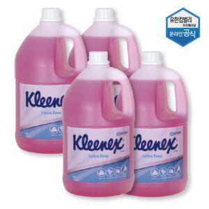 크리넥스 로션 솝 플로럴향 4L x 4개 56605 핸드워시 거품비누 물비누
