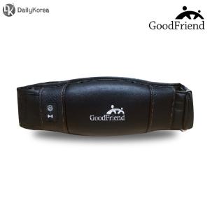 굿프렌드 복부 마사지기 MH-M11 블랙 온열 진동 뱃살 강타 허리 D