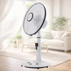 발터치 리모컨 선풍기/14인치 5엽날개/초미풍~강풍 스탠드 선풍기/75~90cm 높이조절