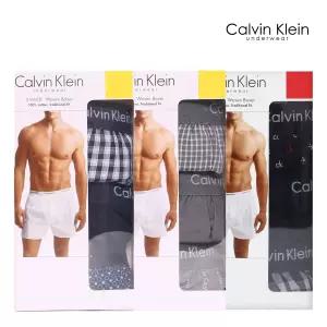캘빈클라인 남성 트렁크 팬티 3매 / 우븐 박서 브리프 사각팬티