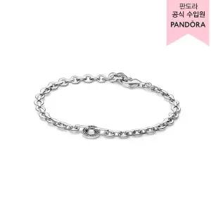 [판도라](강남점)[백화점 보증서 제공] 시그니처 파베 볼드 체인 브레이슬릿 592777C01