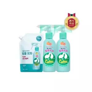 [온더바디]온더바디 코튼풋 발을씻자 풋샴푸 자몽 385ML x 2개 + 레몬리필 500ML x 1개