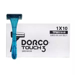 도루코 일회용 면도기 터치3 50개 3중날 휴대용 여행용