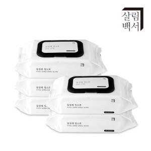 살림백서 물걸레 청소포 밀대| 고평량 대형 일회용 도톰한 청소물티슈 캡형