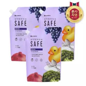 세이프 주방세제 천연미네랄 오리지널 리필 1L x 3개