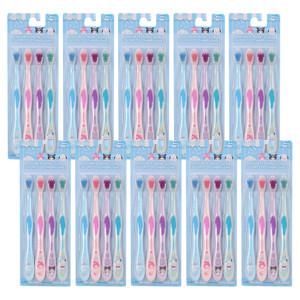 산리오 키즈칫솔 더블 논슬립 컬러칫솔 4P 세트 10개입 초등학생 어린이집졸업선물 어금니 주니어 유치원