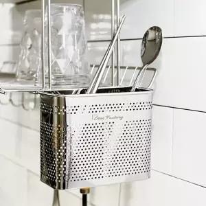 스텐 304 식기건조대 걸이형 수저통 조리도구 수저 꽂이 거치대