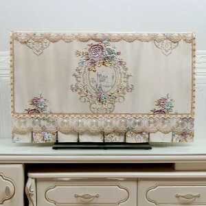 빈티지 티비 덮개 TV 가리개 커버 티비가리개 가림막