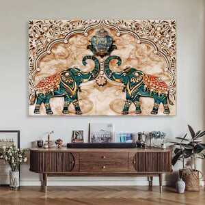 빈티지 티비덮개 TV 가리개 티비 가리개 커버 가림막