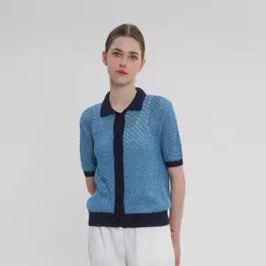 [유닛]린넨 혼방 넥 스카시 니트 가디건 [UFJKCA254N]