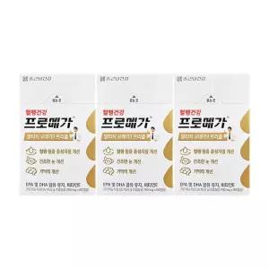 종근당건강 프로메가 알티지 오메가3 트리플 760mg x 60캡슐 x 3박스