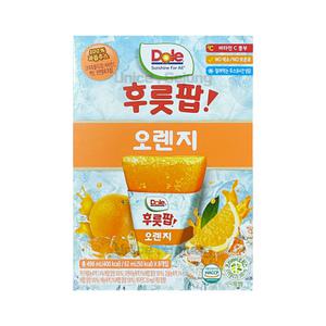 Dole 돌 후룻팝 오렌지 62ml 8개입 / 오렌지팝 얼려먹는 디저트 주스 과즙쥬스