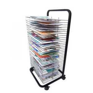 미술학원 그림 건조대 실크스크린 도화지 작품 정리대