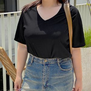 [제작/빅사이즈]이블렛 쿨링드 브이넥 티셔츠 제이스타일