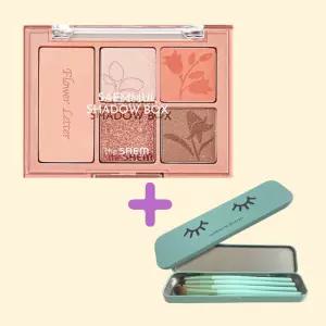 더샘 샘물 섀도우 박스 플라워레터 치크멀티팔레트+금손 틴케이스 아이브러쉬 5종(27.02.18까지) 자연스러