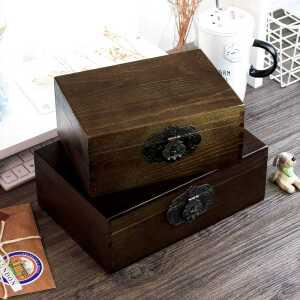 원목 영정사진 보관함 유품 정리함 수납함 골동품 상자