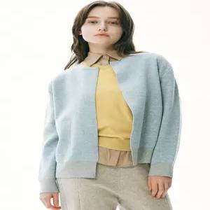 [유닛]울 혼방 크루넥 오픈 루즈핏 니트 가디건 [UFI3-KCA35FN]