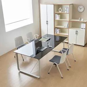 [티에스퍼니처]데임 B형 강화유리 회의테이블 1800x900