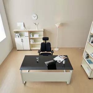 [티에스퍼니처]데임 A형 강화유리10T 사무용책상 1800x800