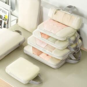 여행꿀템 압축파우치 캐리어 정리 가방 여행 압축팩 소분 이너백