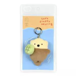 아트박스/후카후카스튜디오 [후카후카]소프트 플러피 키링 [메론빵과 아기해달]