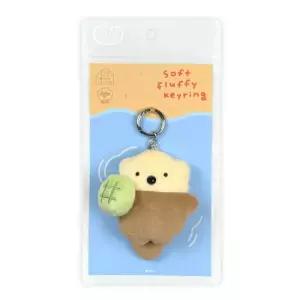 아트박스 후카후카스튜디오 [후카후카]소프트 플러피 키링 [메론빵과 아기해달]