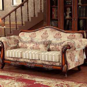 유럽식 엔틱소파 레트로 클래식 고풍스러운 원목 쇼파 1인 2인 3인
