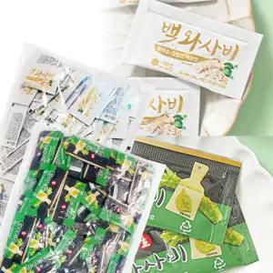 제이케이푸드 일회용 생와사비 백와사비 2종 (3gX200개) 개별포장 초밥 와사비