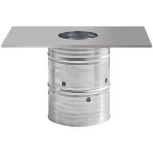 고기집 깡통 테이블 사각 드럼통 불판 식탁 식당 포차 120x80cm