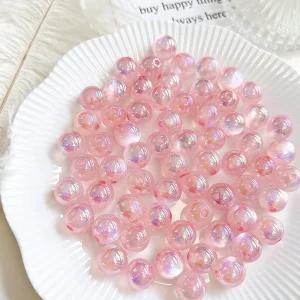 [10개]관통형 12mm 아크릴 캣츠아이 핑크 3-1052-9 비즈공예 키링재료