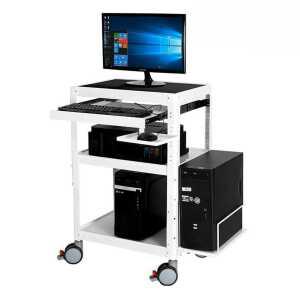 이동식 빔프로젝터 거치대 카트 모니터 노트북 받침대 선반