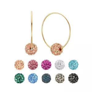 [골드피아] 14K 컬러볼 무브 귀걸이