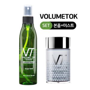 볼륨톡 남녀공용 천연염색 흑채 본품+헤어미스트 세트 구성 순간증모제