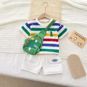 아동 공룡가방 무지개 상하세트 키즈 영아 유아 영유아 여아 남아 옷