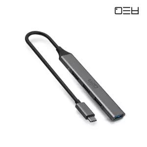 메타블 슬림 USB3.0 C타입 4포트 허브 노트북 태블릿 아이패드 아이폰 멀티 포트 확장
