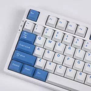 몬스타기어 블루라군 158키 GMK 스타일 체리 영문 PBT 염료승화 커스텀 조약돌 키캡