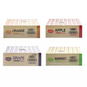 LL 롯데칠성 델몬트 드링크 팩 190ml X 32개입 ( 팩 음료수 오렌지 포도 망고 사과 음료