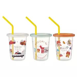 스케이터 토미카 톰 자동차 빨대물컵 3p세트 230ml 파티컵