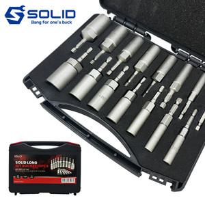 솔리드 육각 롱비트 소켓 15종 세트 임팩 공구 롱복스 복스알