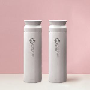 [리벤스] 데일리 보온보냉 스텐 보틀 텀블러 500ml (화이트) 2P