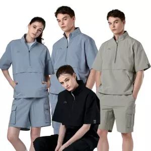 푸조 아노락 반팔 세트 바람막이 + 반바지 빅사이즈 단체 행사 근무복 운동복