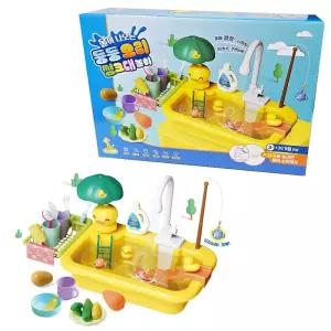 물이나오는 둥둥오리 씽크대놀이  장난감 선물 완구  역할놀이