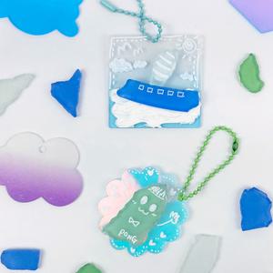 반짝퐁 바다 유리 아크릴 키링 DIY 씨글라스 데코덴 공예 10개 만들기 환경 키트 행사 재료