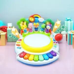 뽀로로 춤추는 노래방 빙글빙글 마이크 멜로디 동요 노래부르기 장난감 감각발달 돌아기 유아