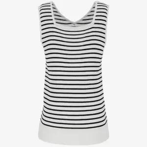 [롯데백화점]SOUP 스퀘어넥 슬리브리스 니트 SB5SK90