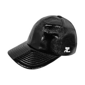 [쿠레주][명품] 꾸레쥬 쿠레주 남성 리에디션 로고 비닐 볼캡 야구모자 블랙
